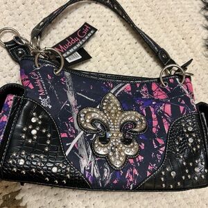 Black and Pink camo bling Women's Bag